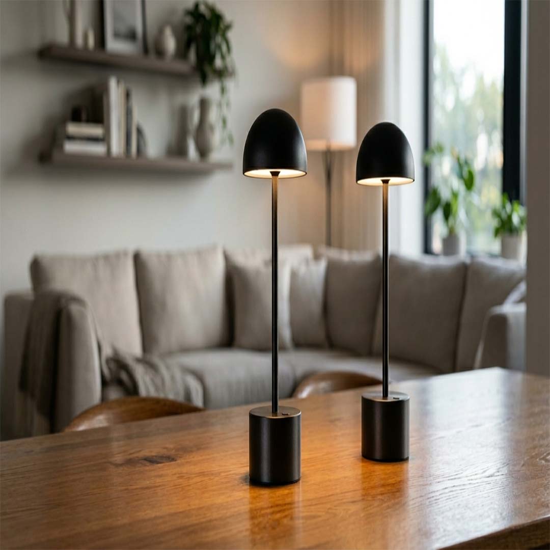Cordless Table Lamps: 2-Pack Portable Dimmable Lights